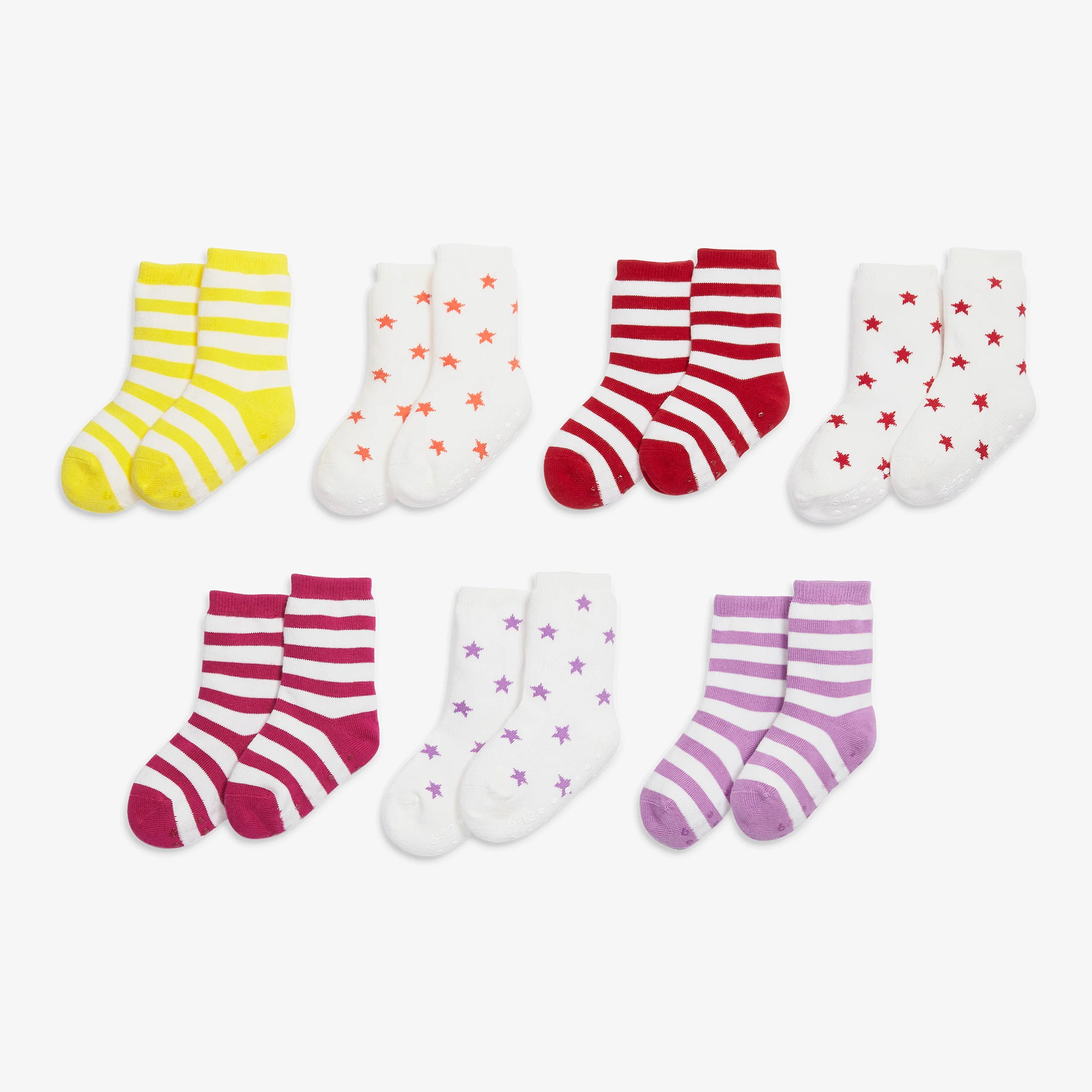 Baby sock 7-pack in star