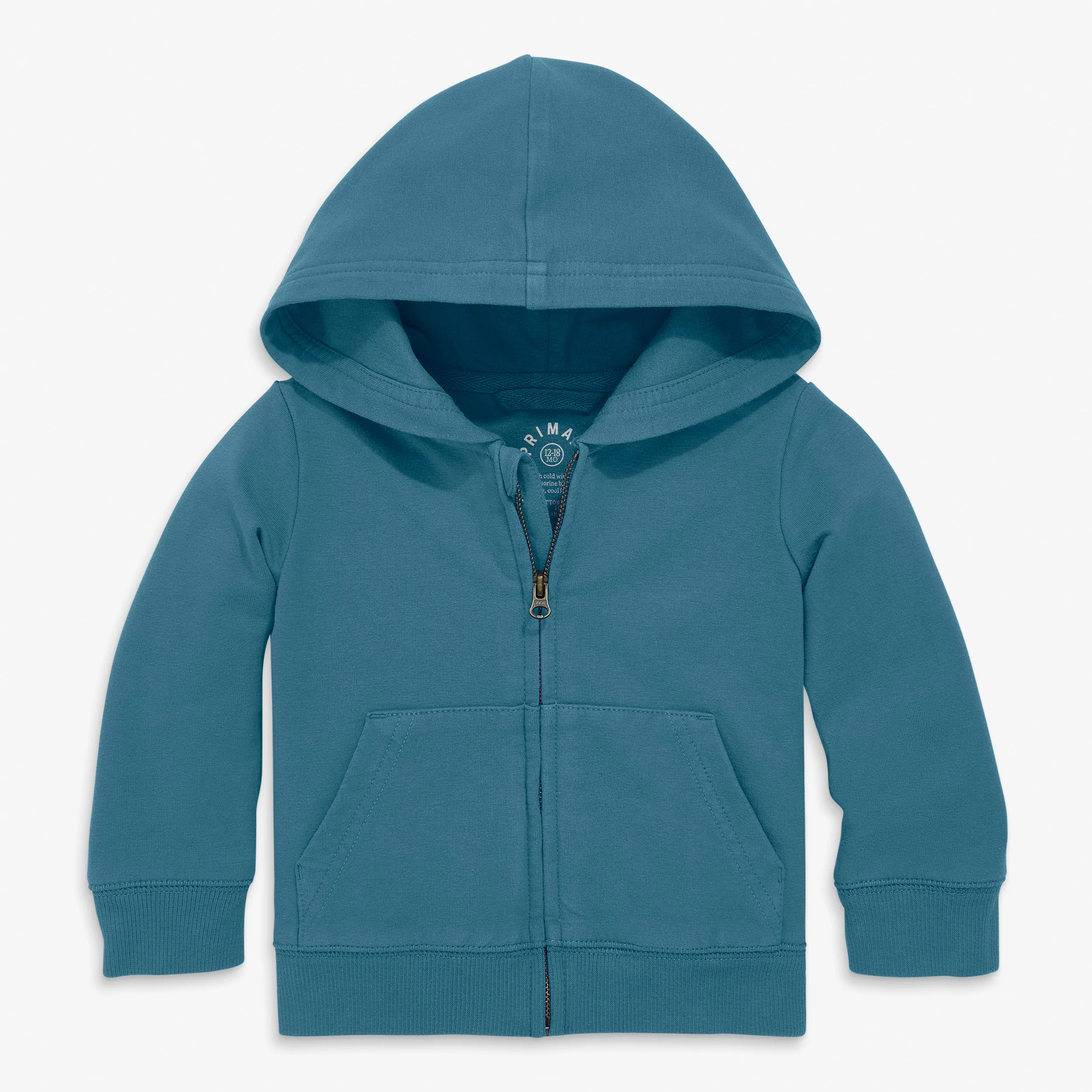 Baby zip hoodie in seasonal colors