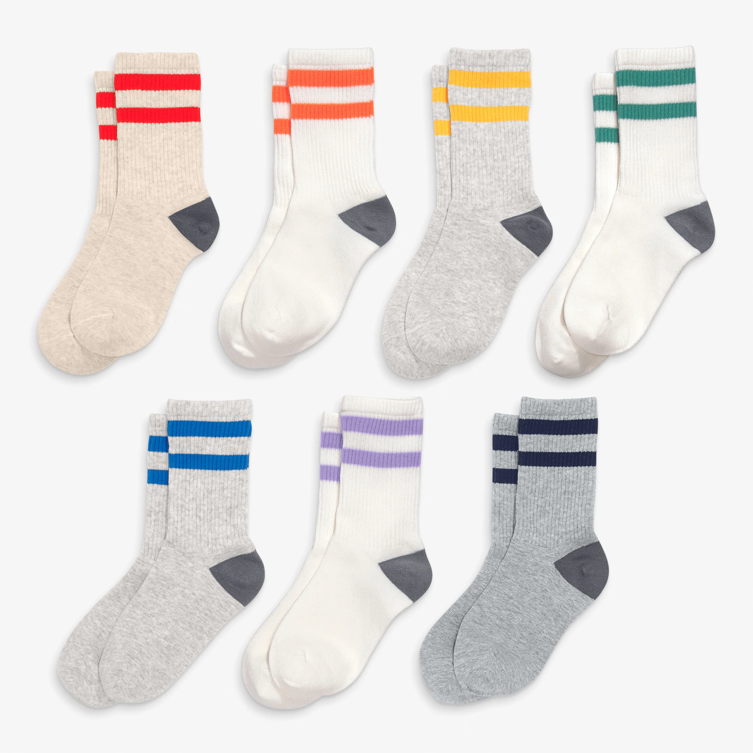 Kids athletic sock 7-pack