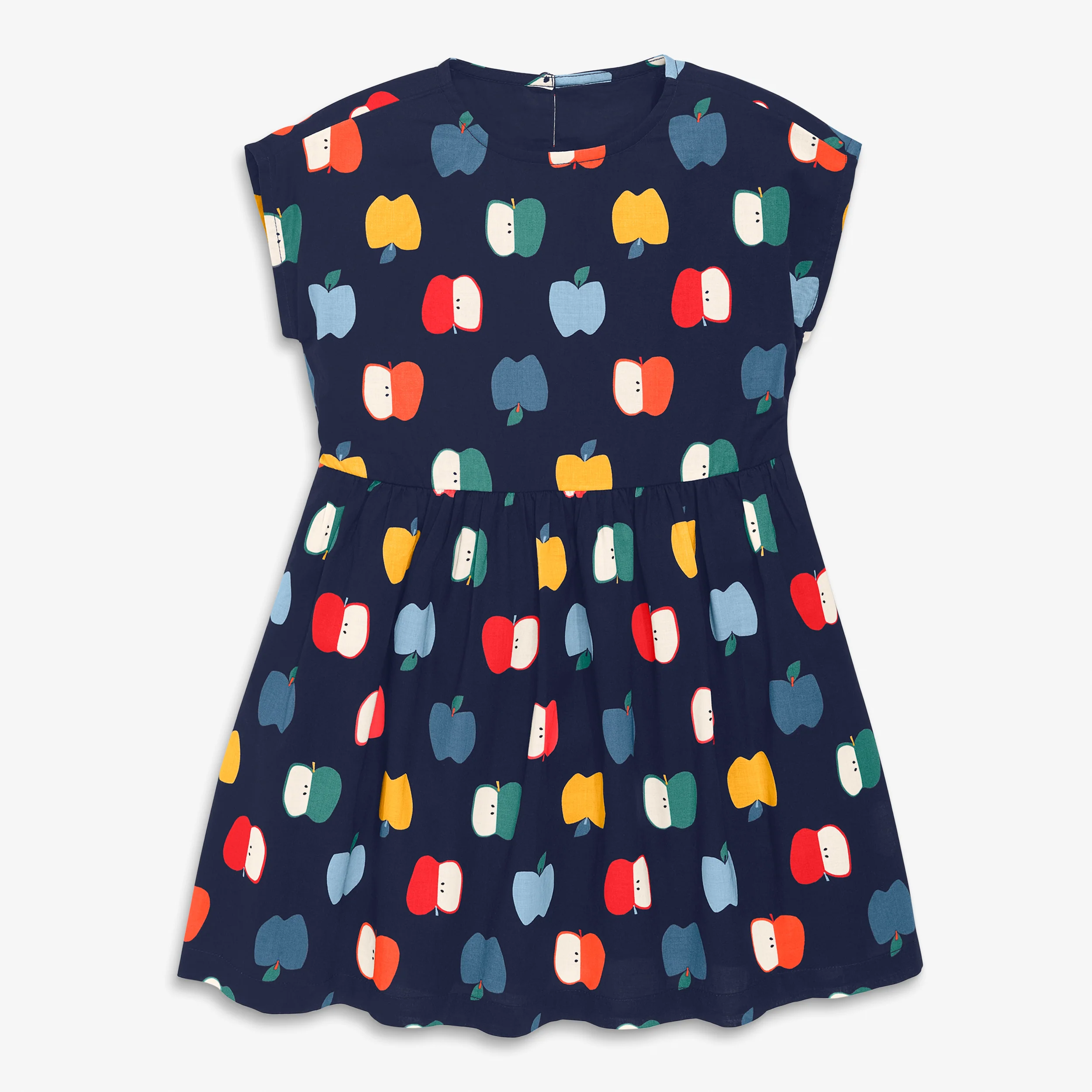 Kids backyard dress in rainbow apples