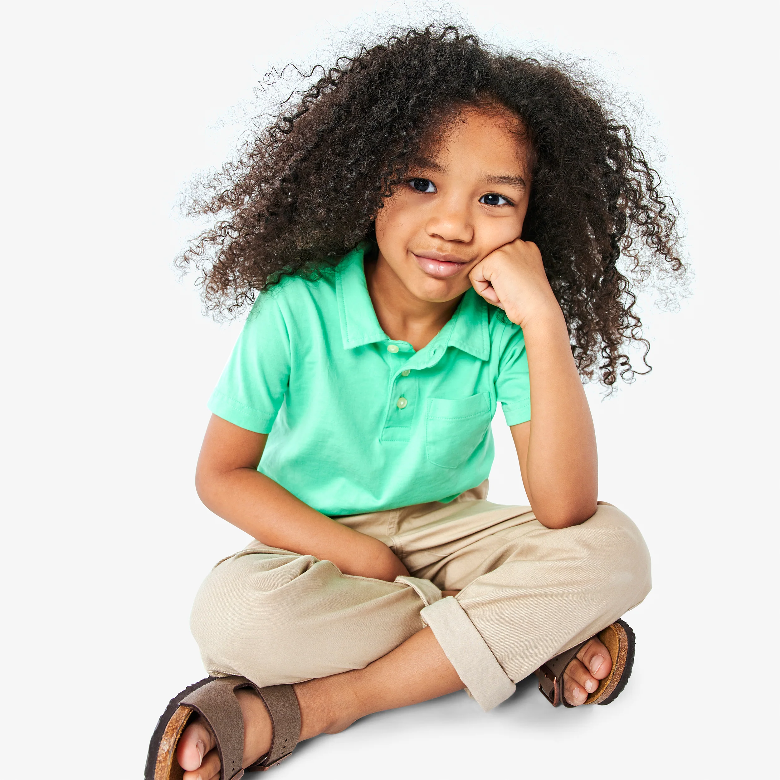 Kids short sleeve polo