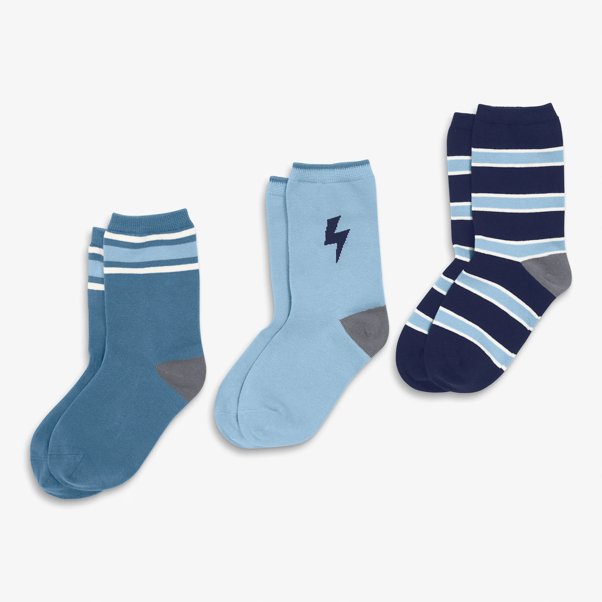 Kids crew sock 3-pack in moonlight mix