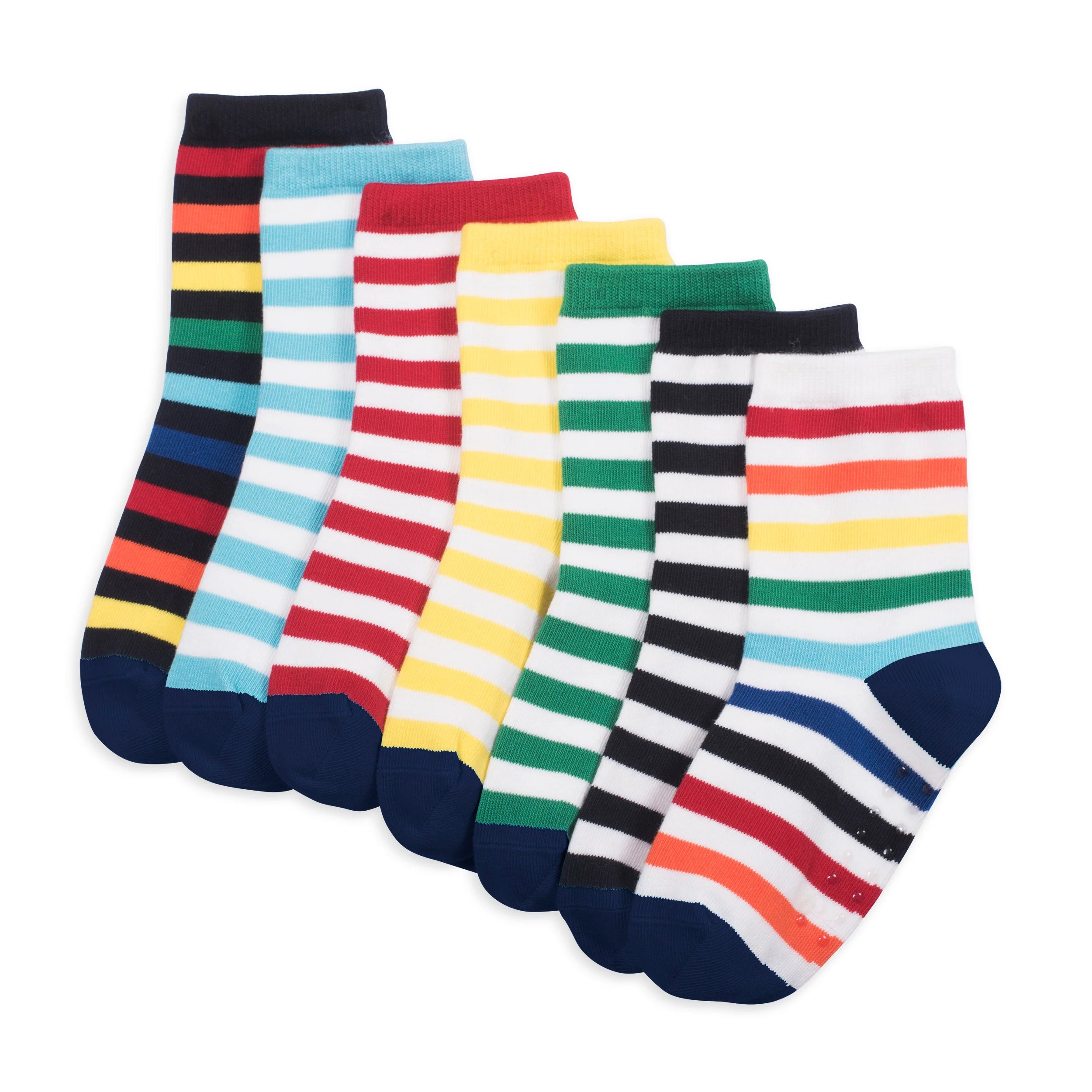 Kids crew sock 7-pack in stripe