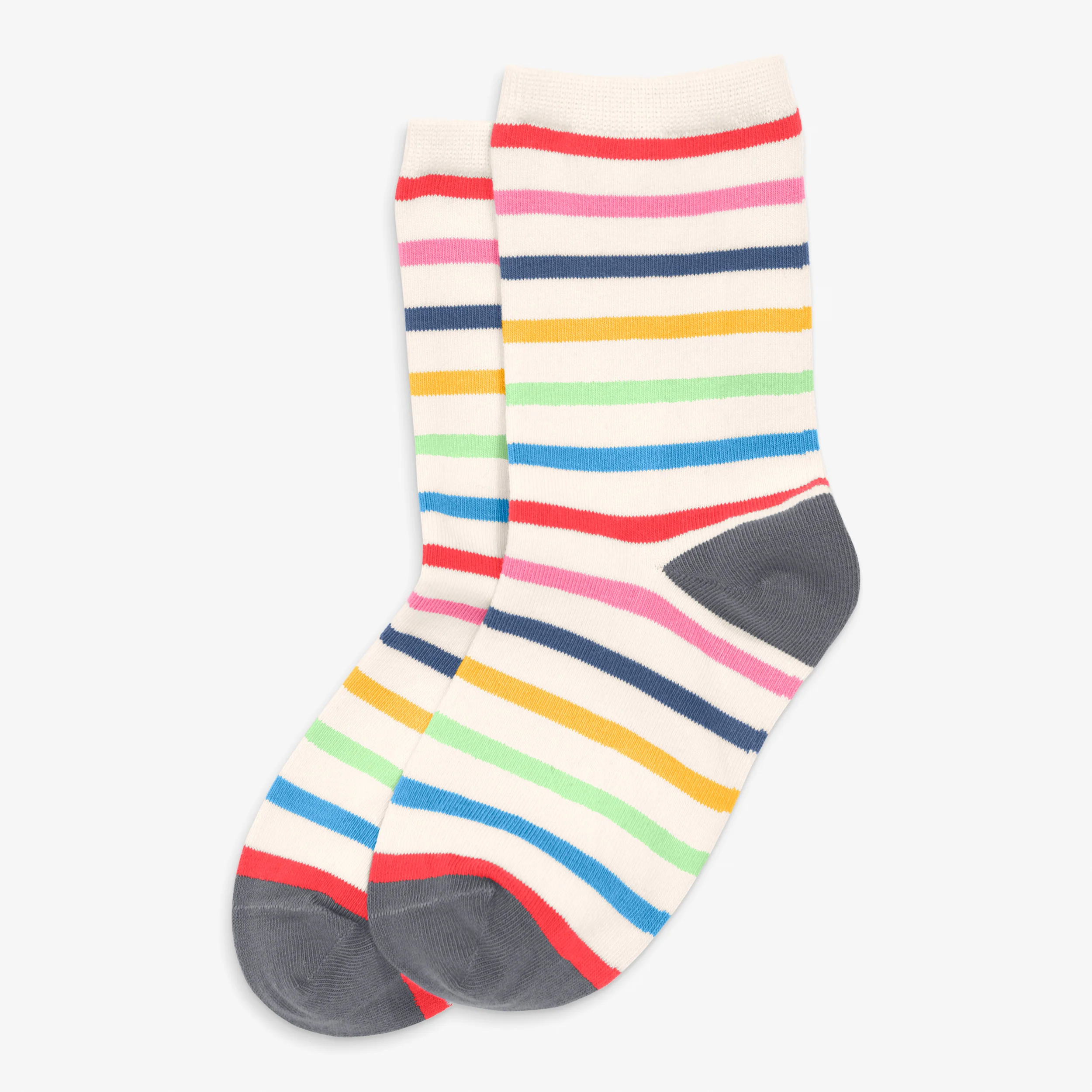 Kids crew sock in rainbow stripe