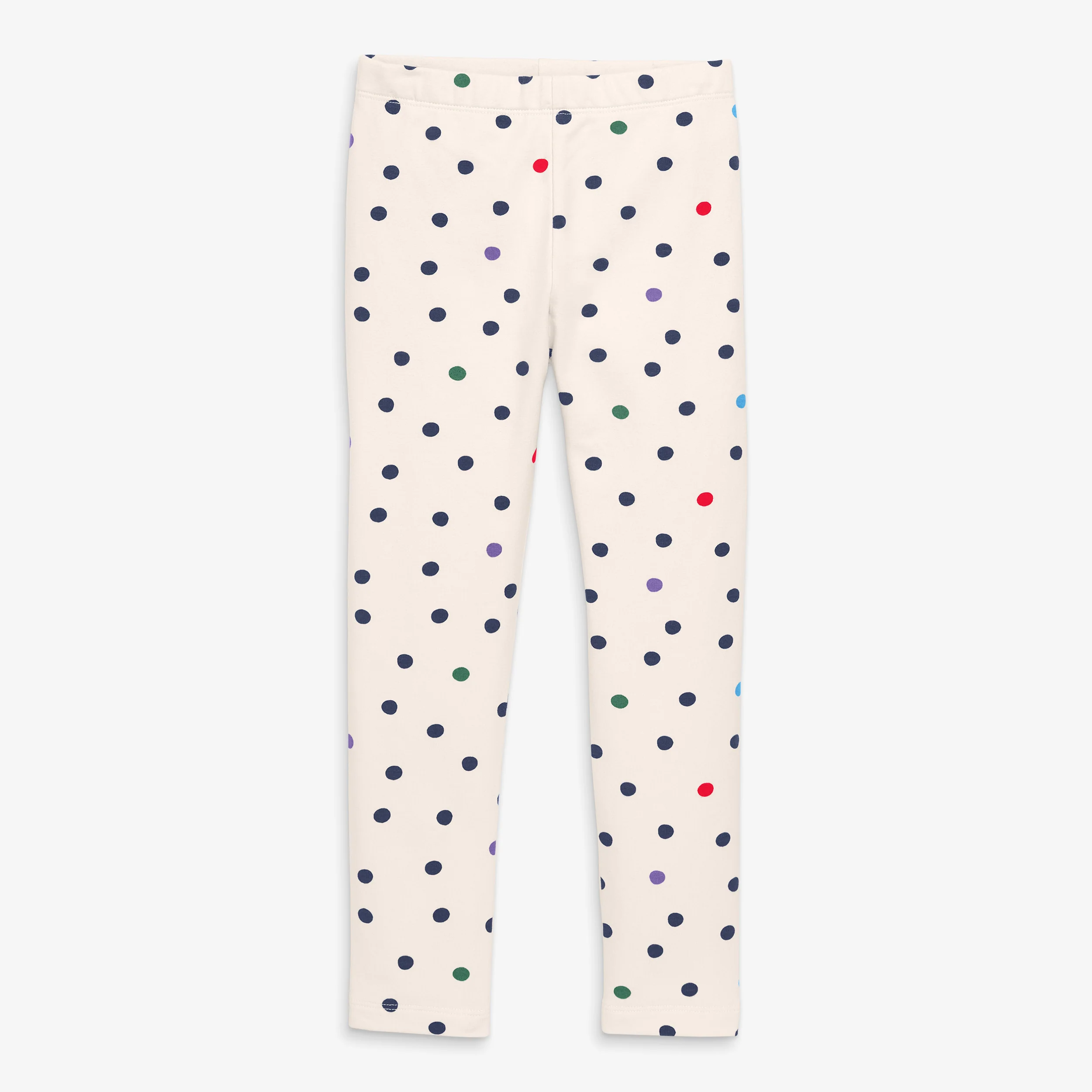 Kids french terry cozy legging in confetti dots