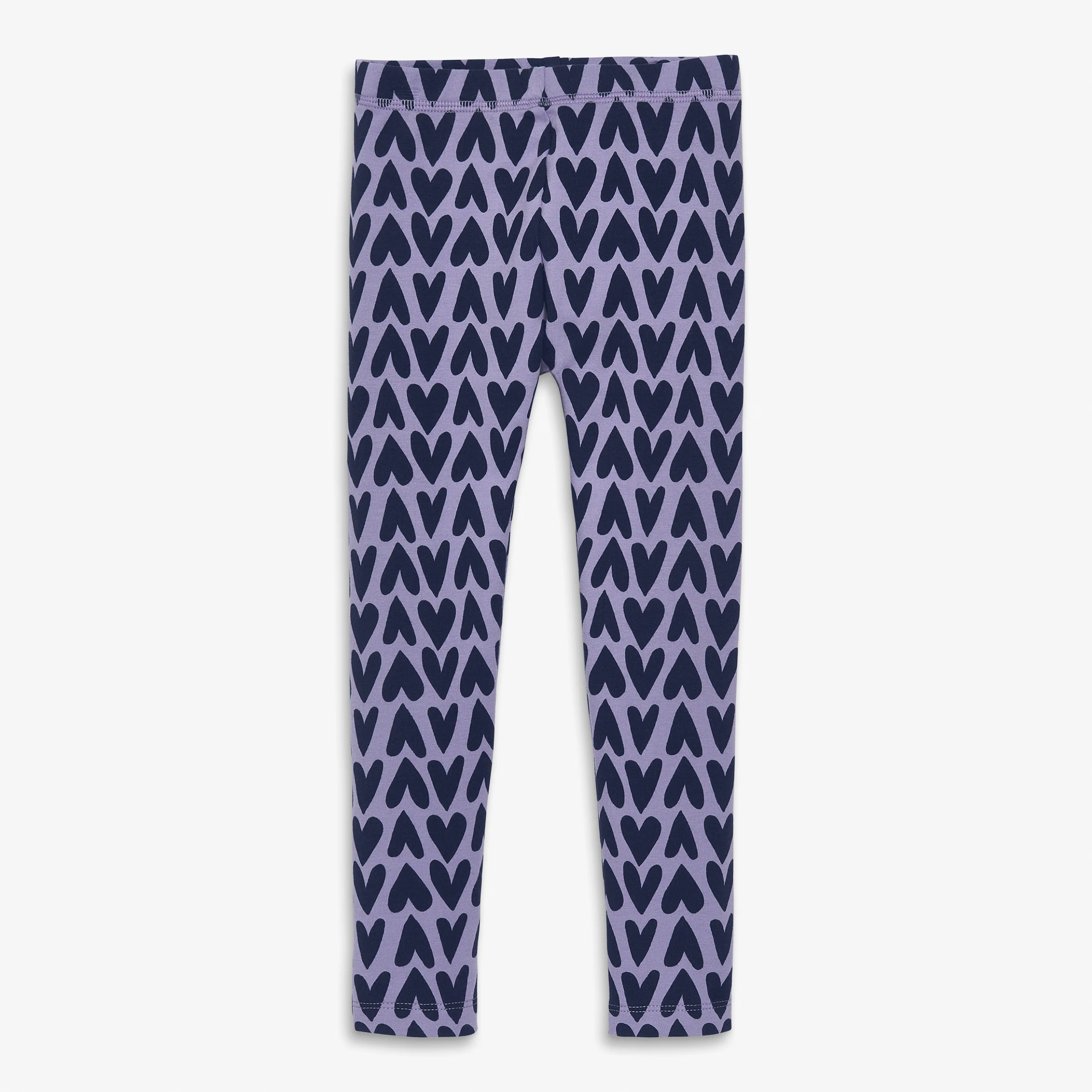 Kids french terry cozy legging in cutout hearts