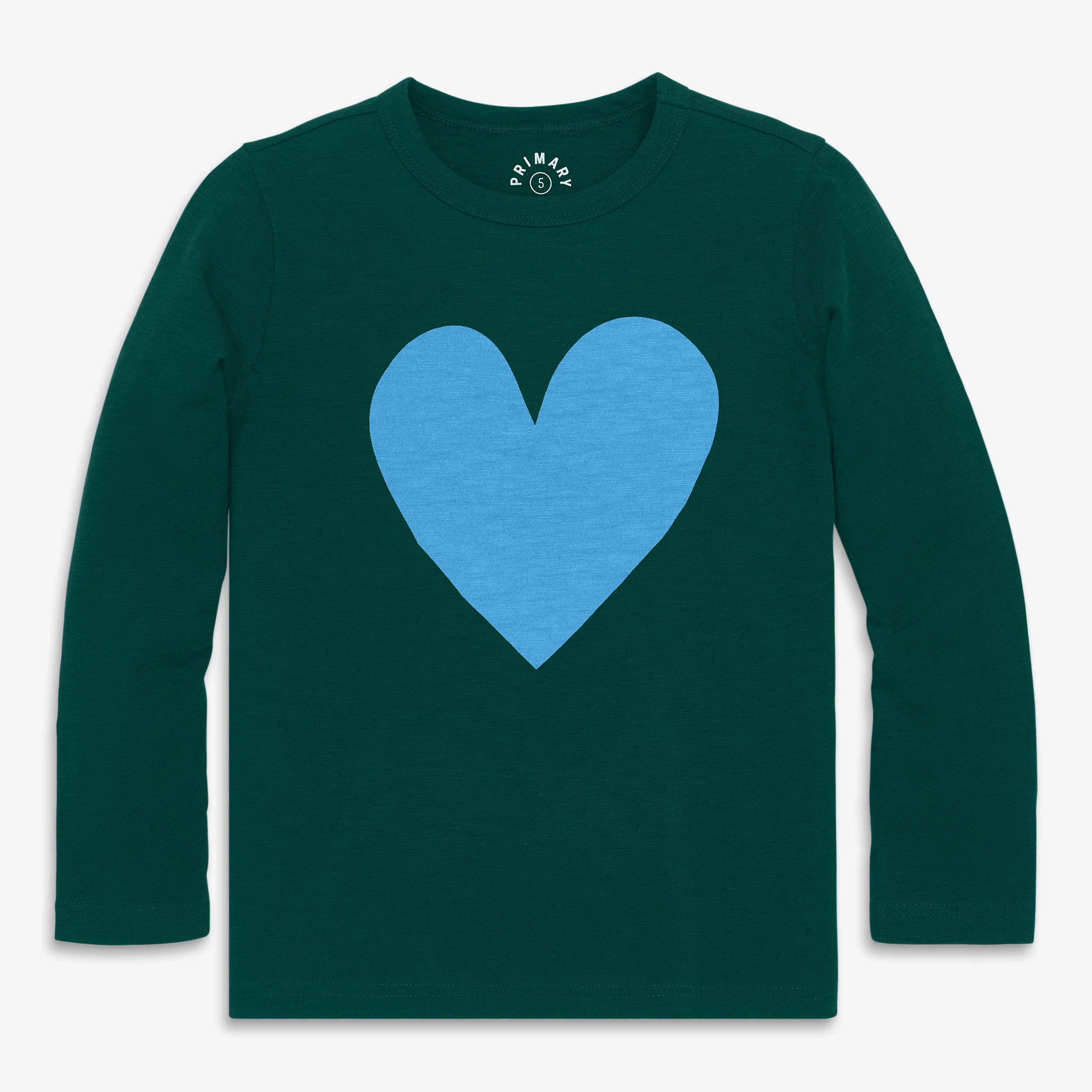 Kids long sleeve heart tee