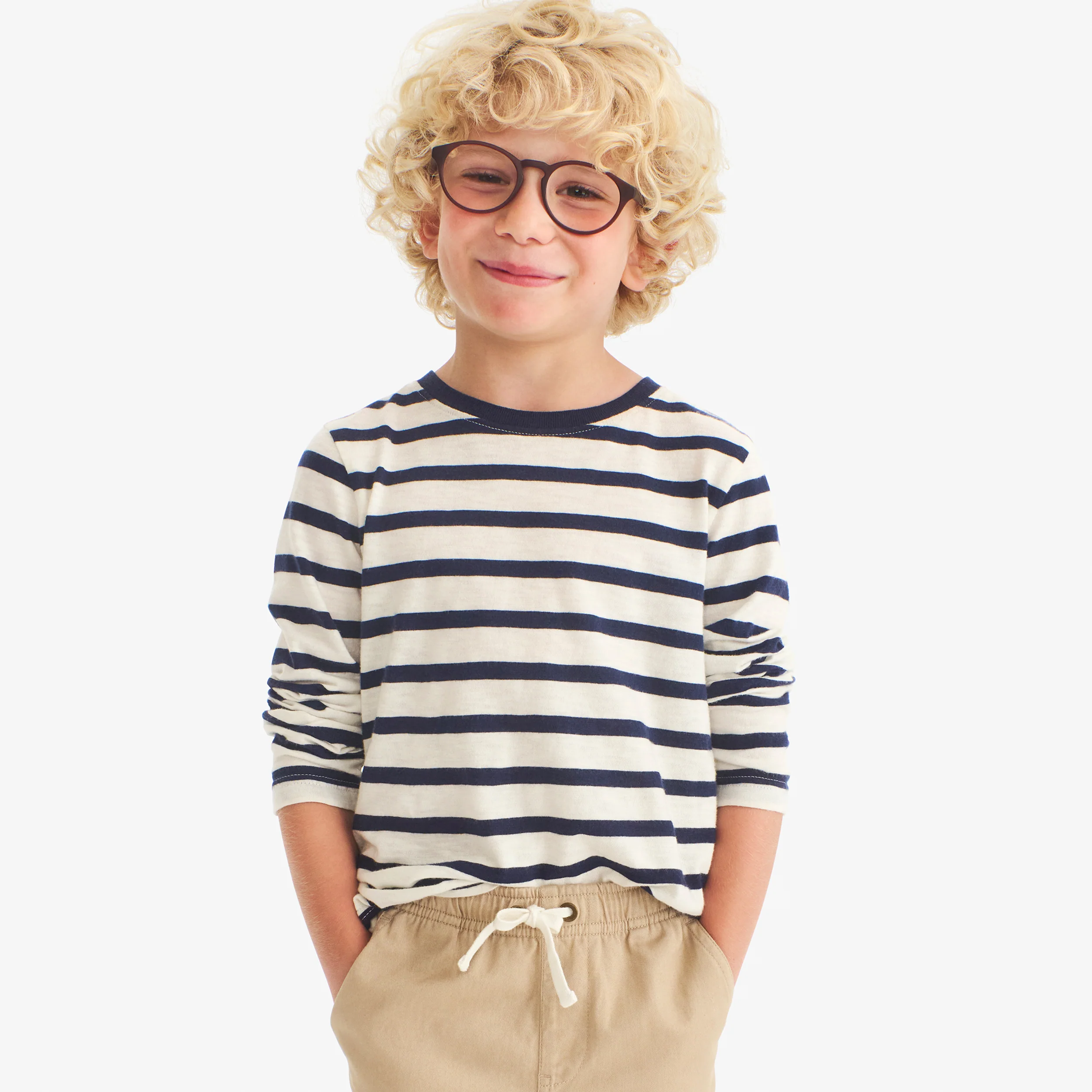 Kids long sleeve tee in stripe