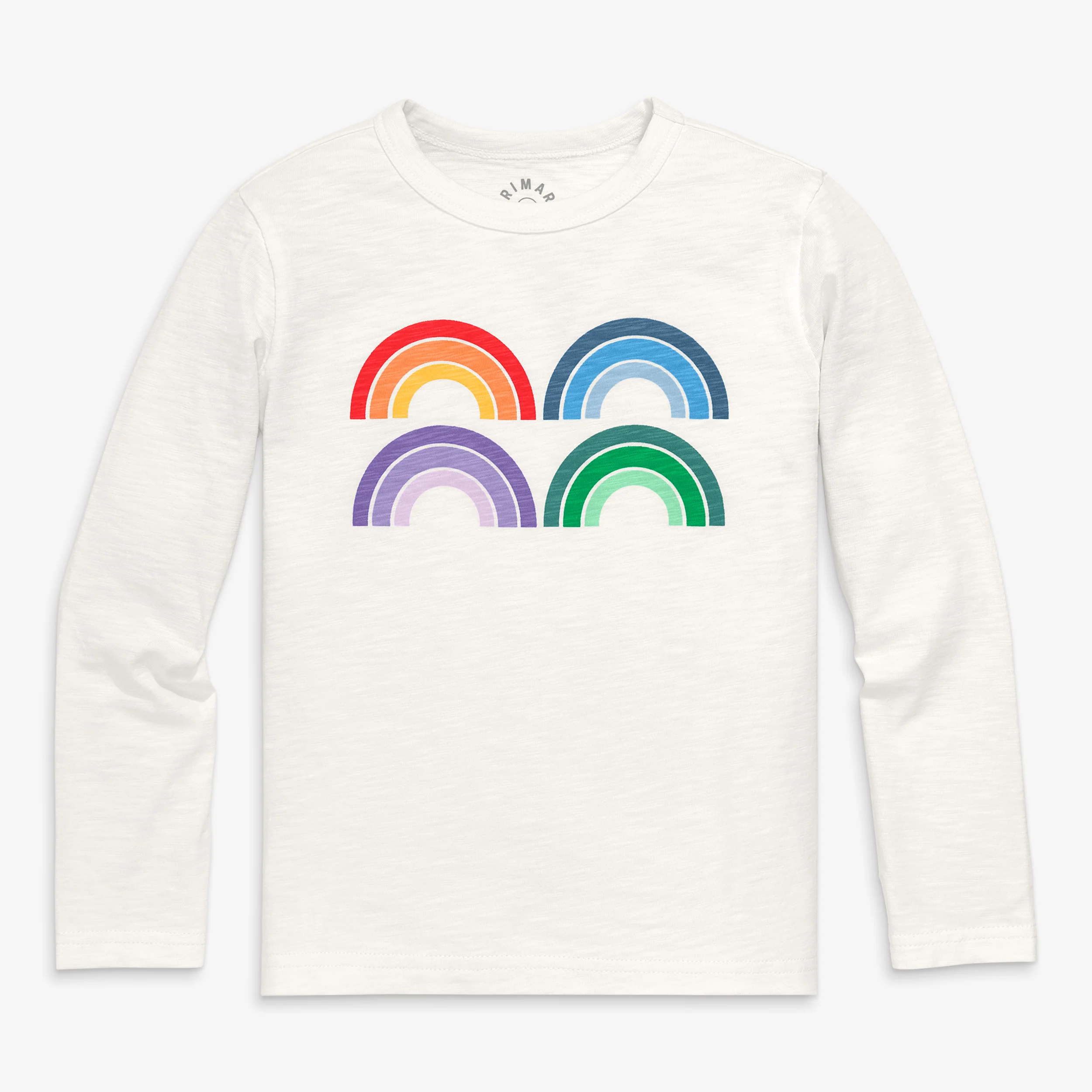 Kids long sleeve tonal rainbow tee