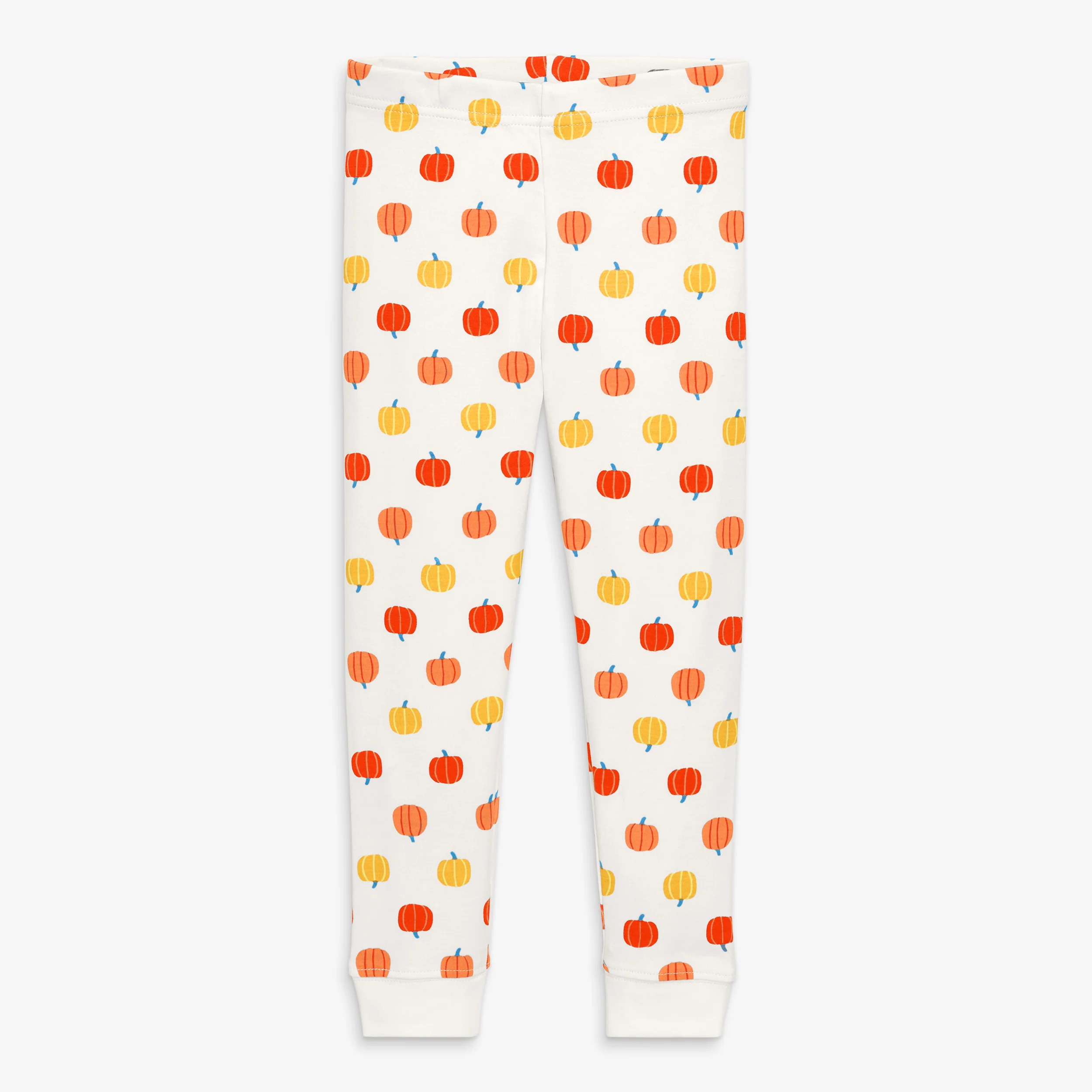Kids organic pj pant in candy pumpkins