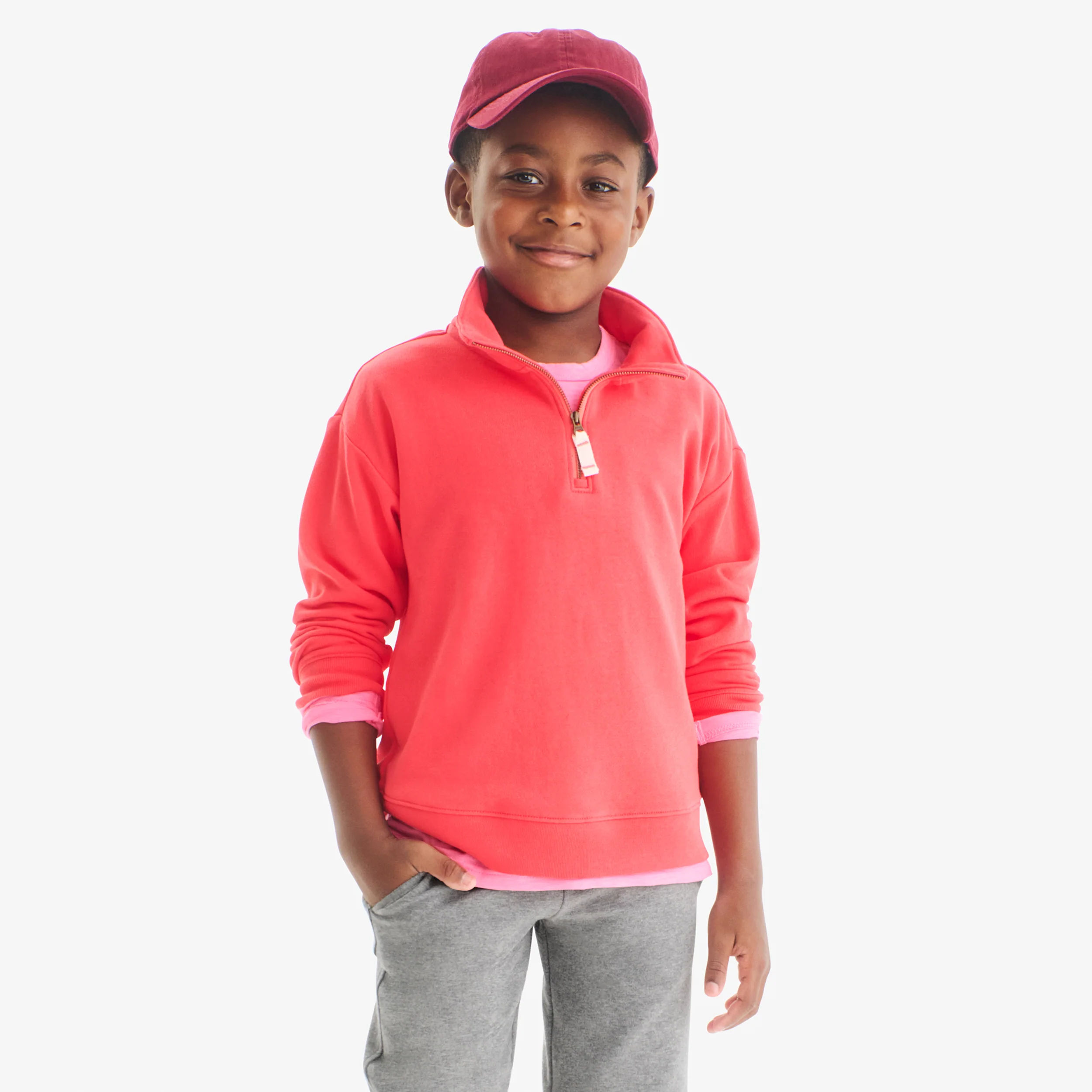 Kids quarter zip sweatshirt