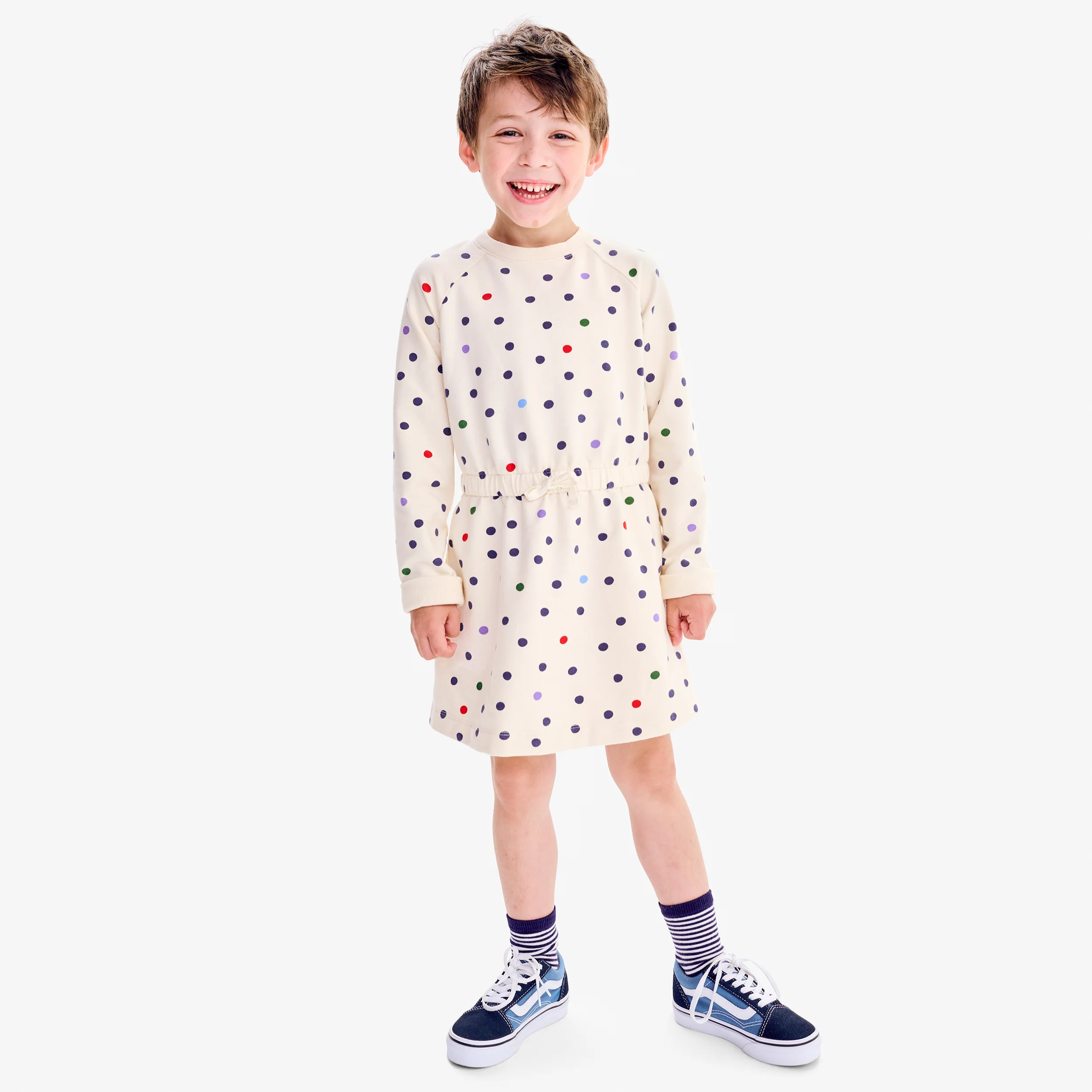Kids sweatshirt dress in confetti dots 1 32058-kids-sweatshirt-dress-in-confetti-dots-1.webp