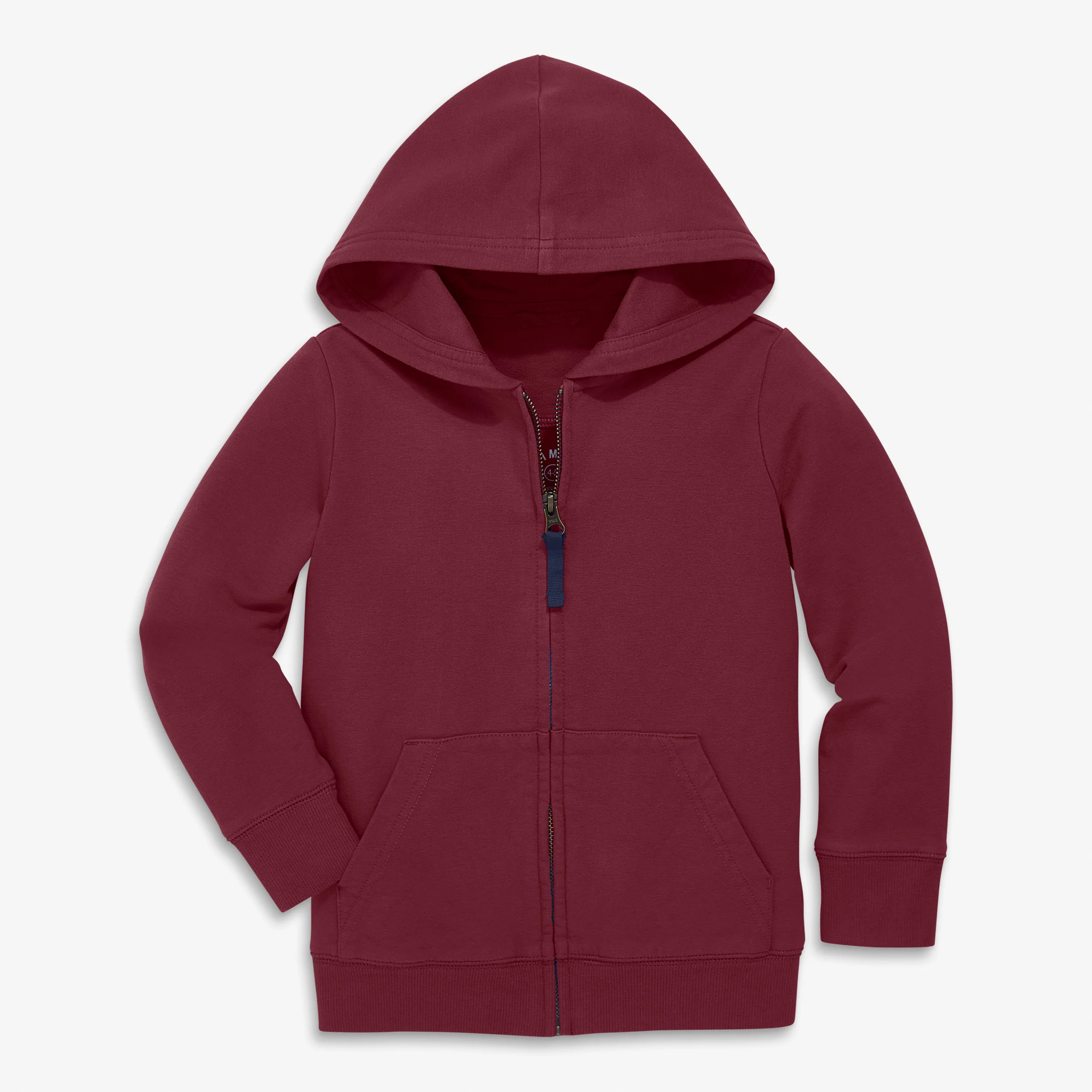 Kids zip hoodie in winter seasonal colors