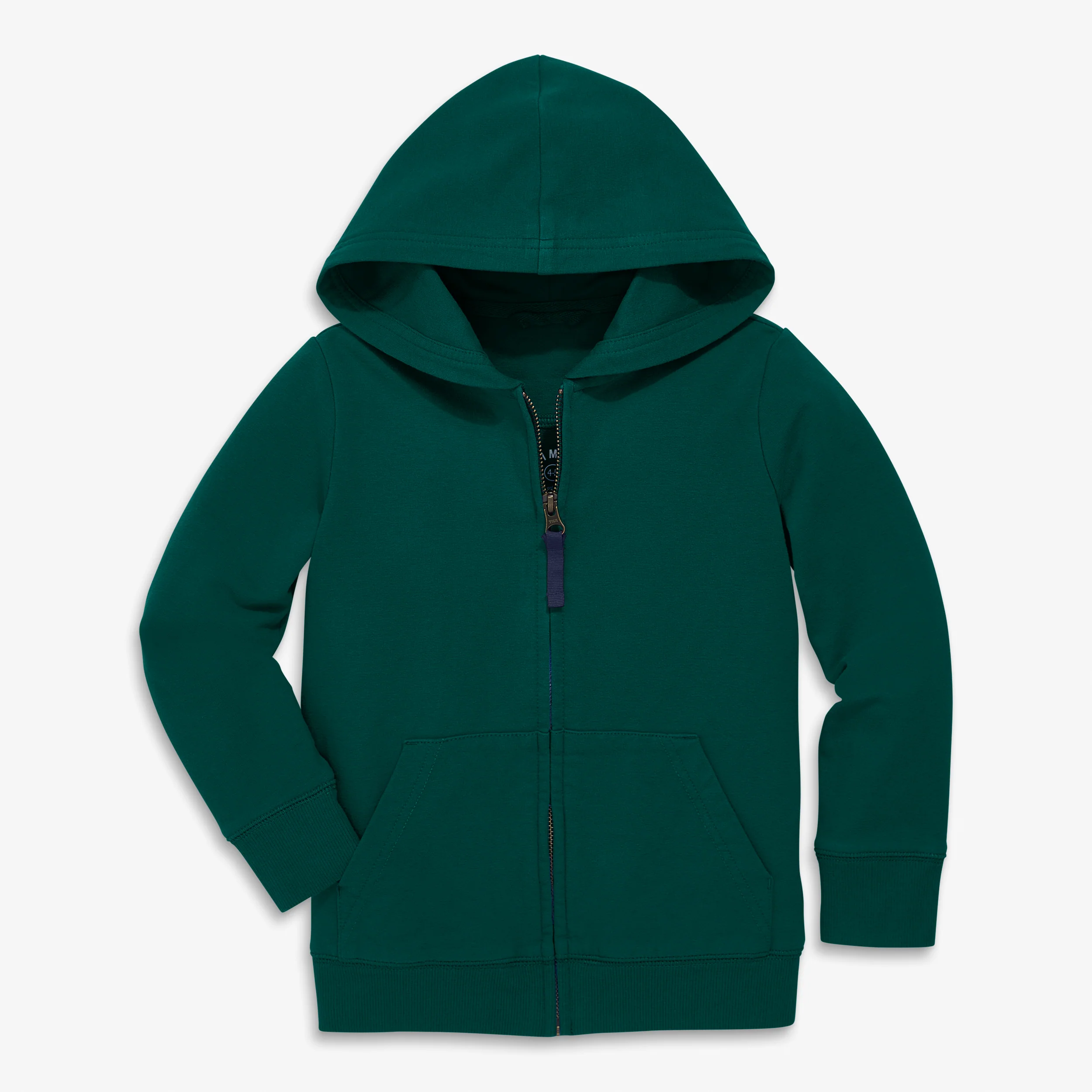 Kids zip hoodie in winter seasonal colors