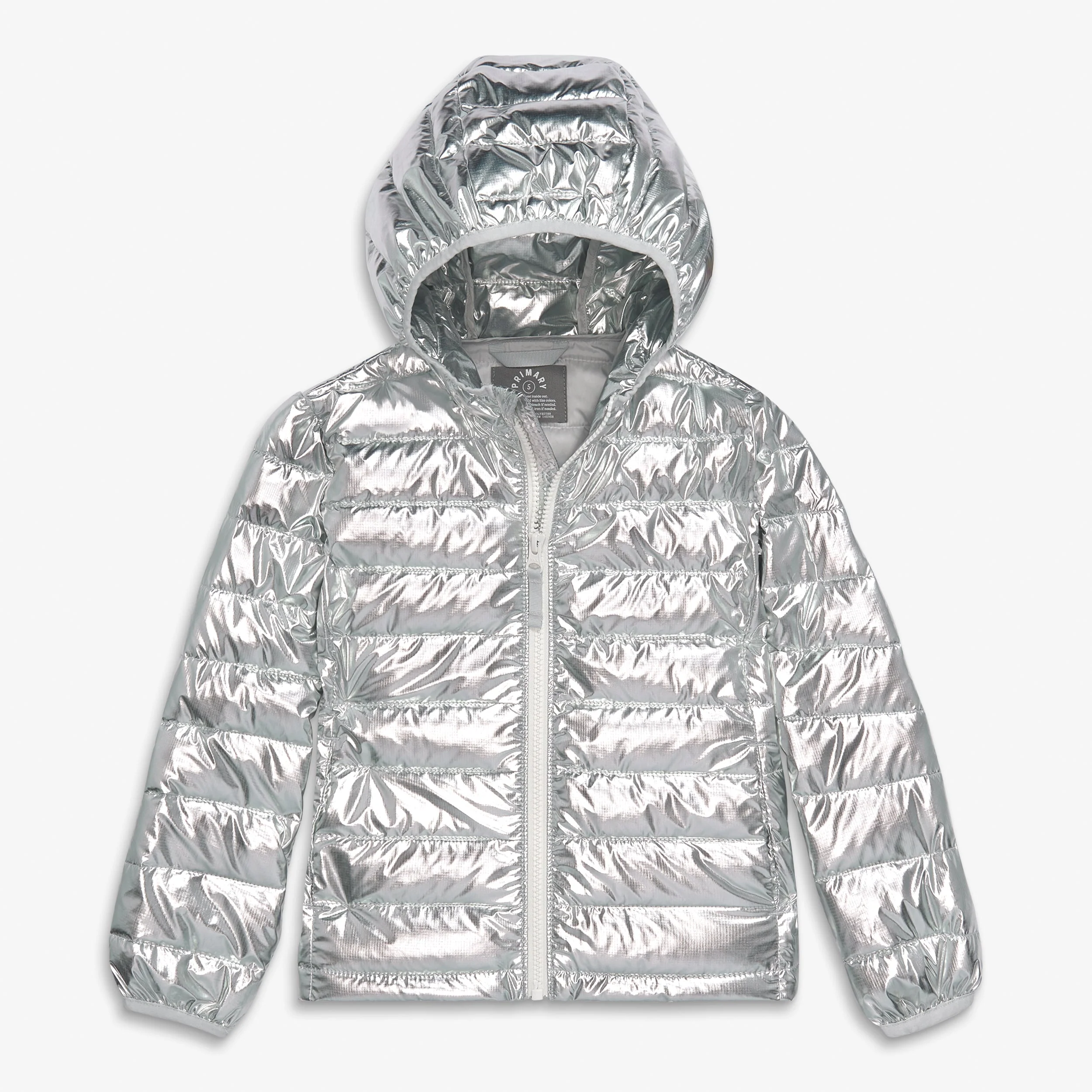 [Nordstrom] Kids Lightweight Puffer Jacket in Silver