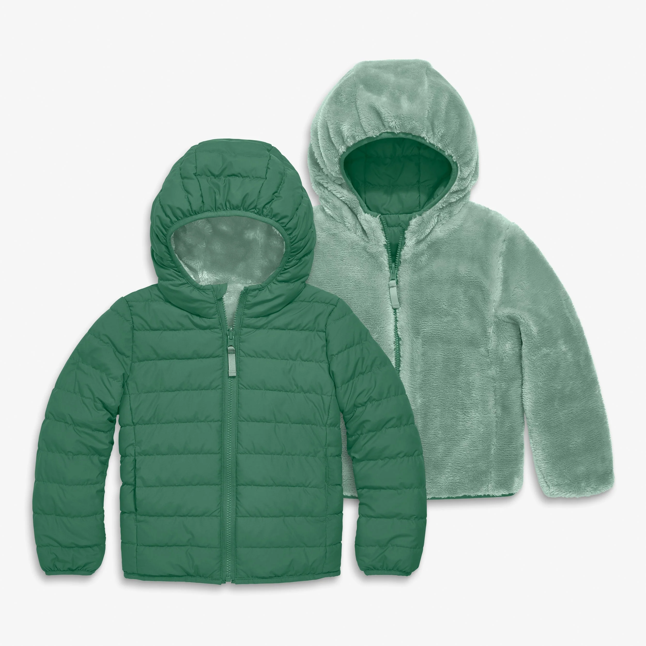 [Nordstrom] Kids Reversible Fleece Puffer Jacket