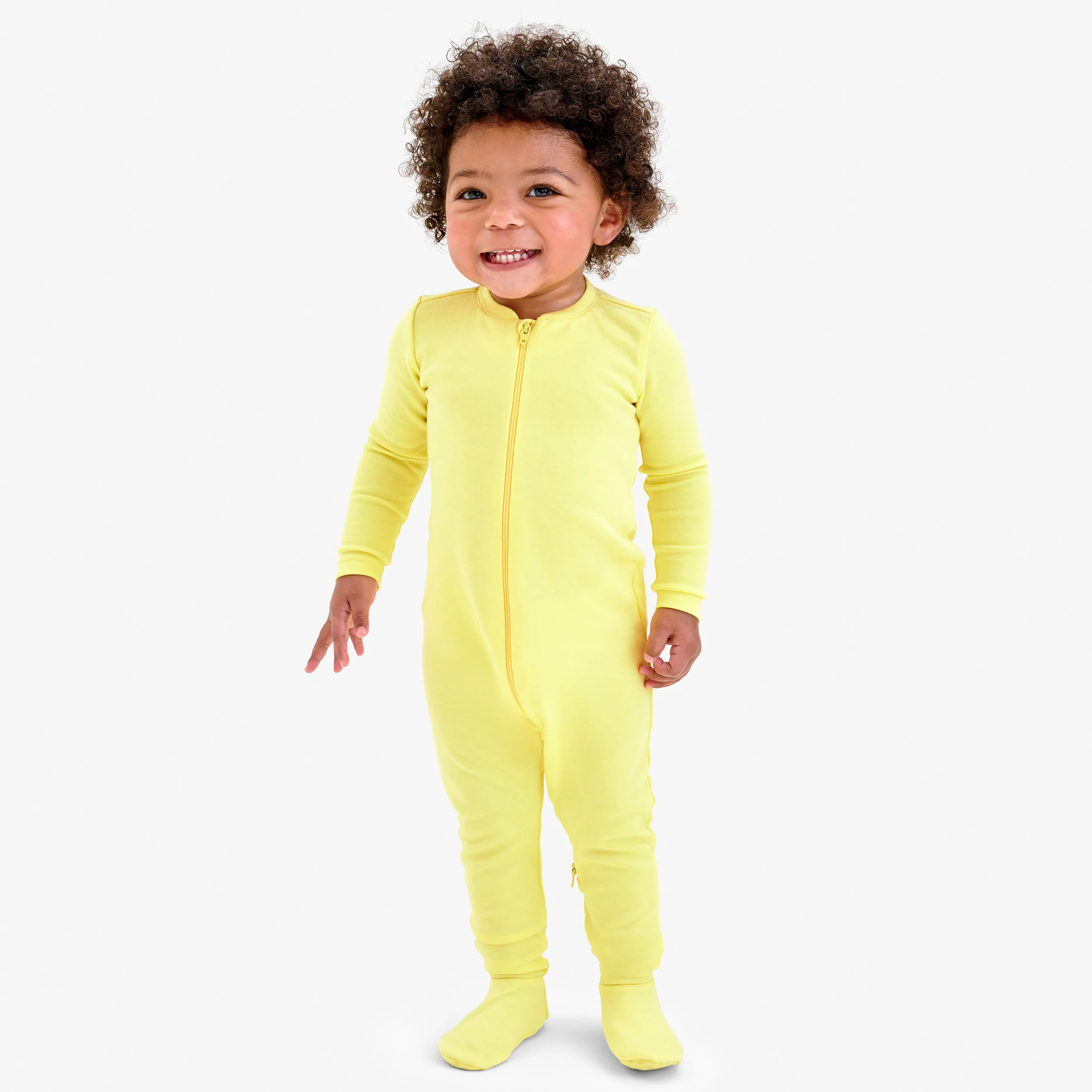 Baby organic zip footie