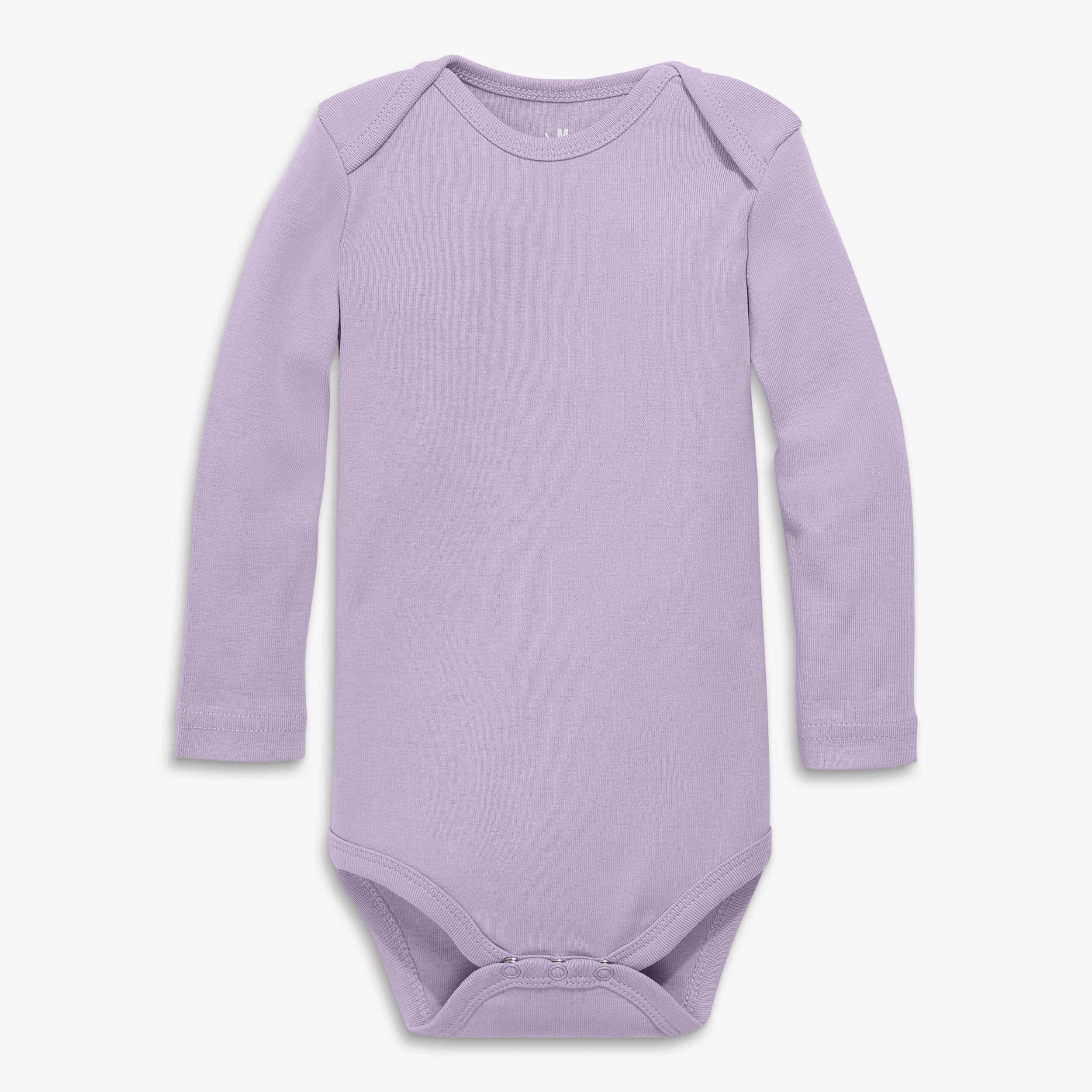 Organic long sleeve babysuit in seasonal colors