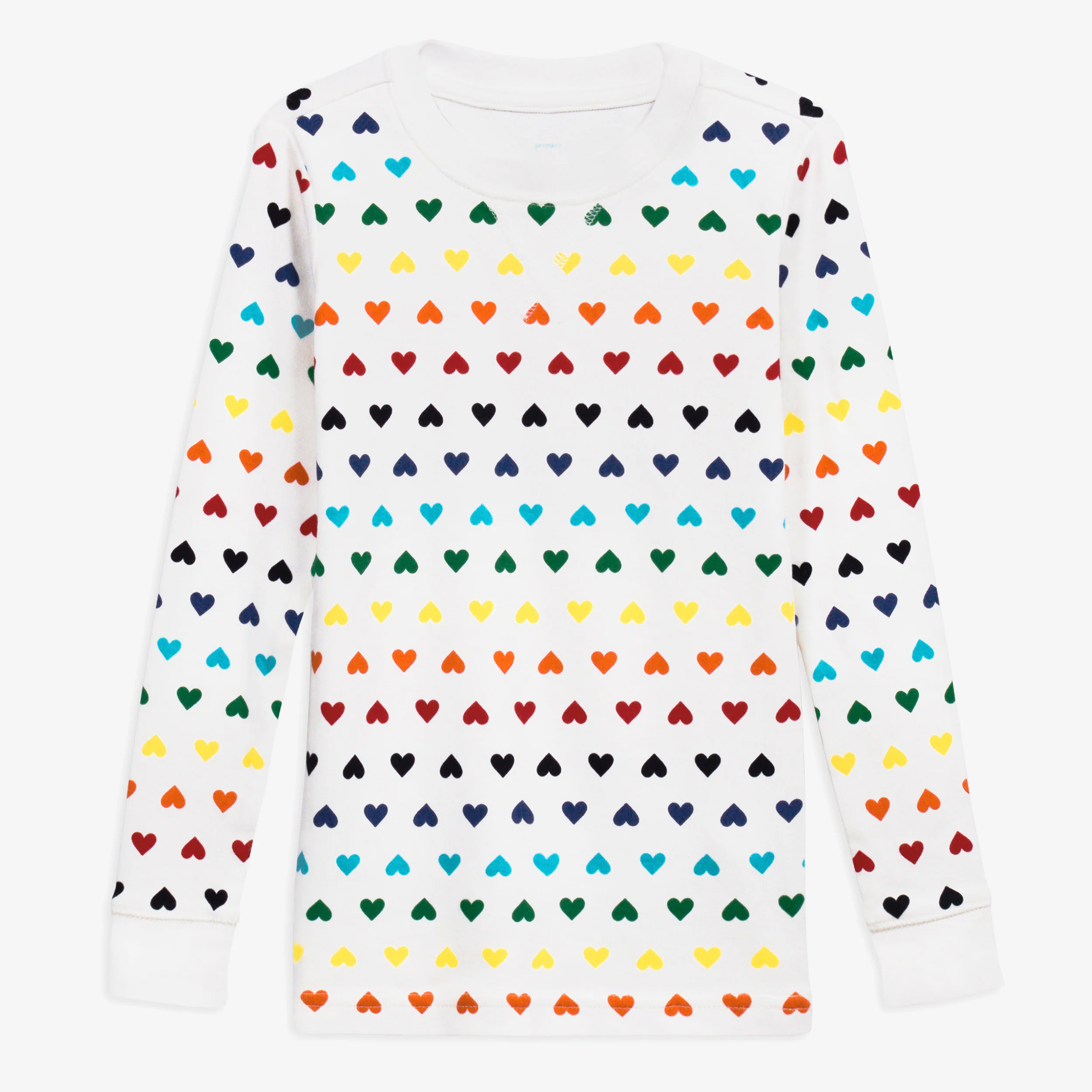 Kids pj top in rainbow heart 1 5122-kids-pj-top-in-rainbow-heart-1.webp