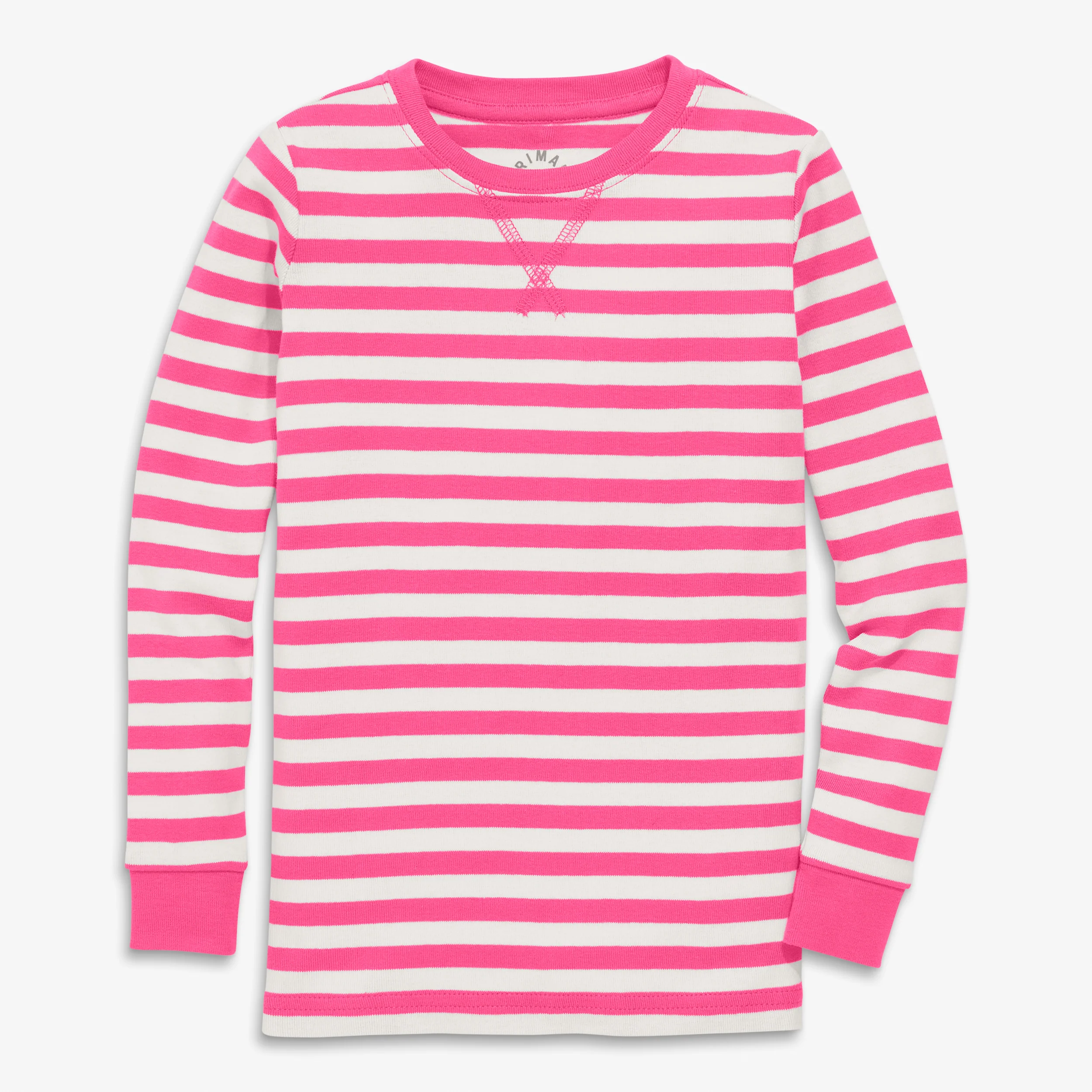 Kids organic pj top in stripe