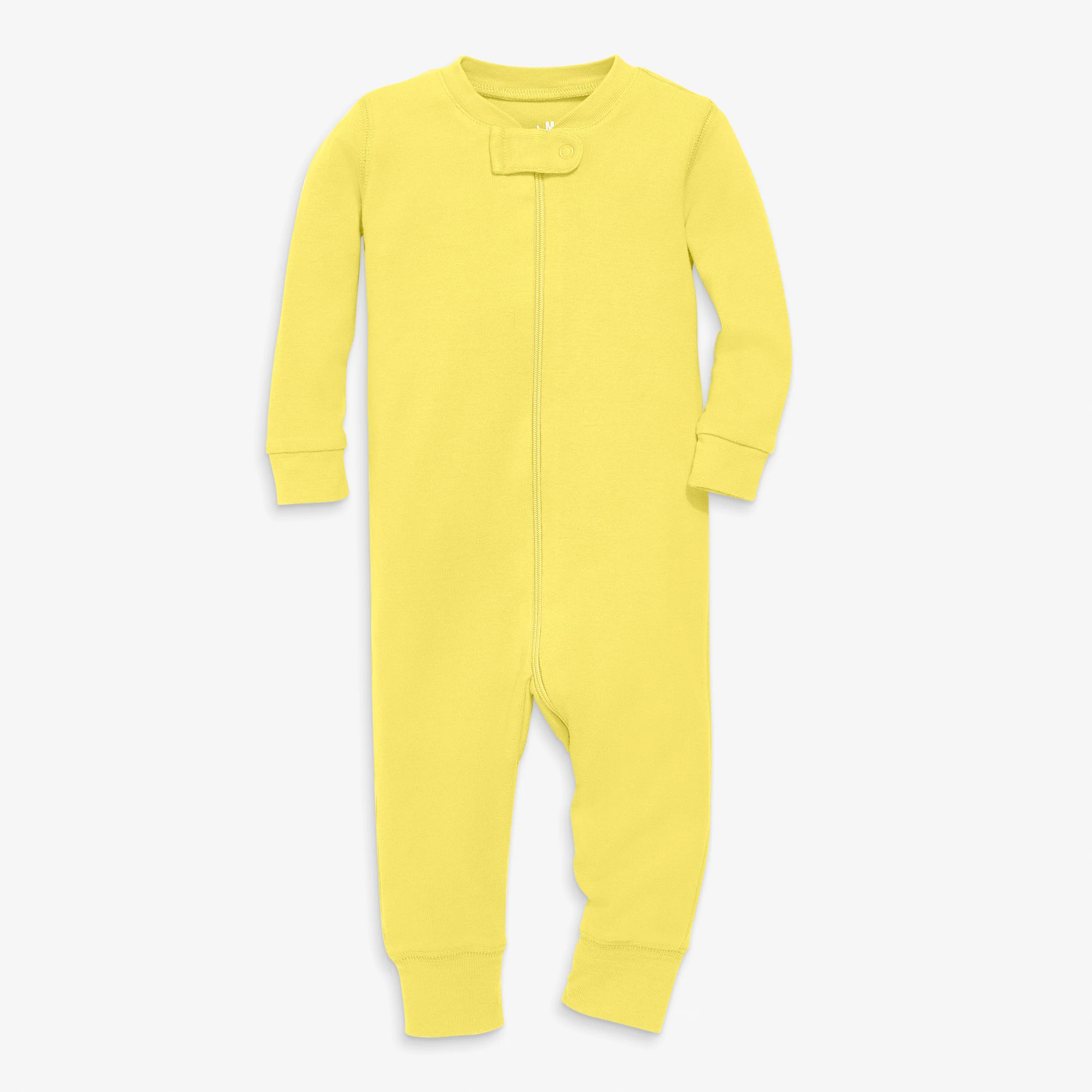 Baby organic zip romper in seasonal colors