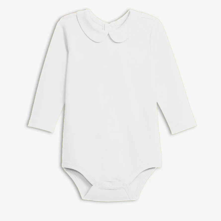 Long sleeve peter pan babysuit