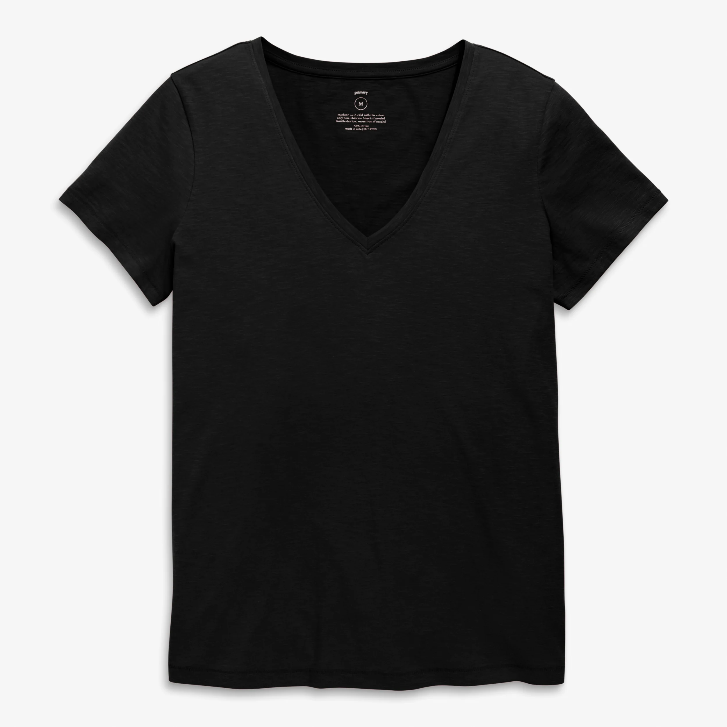 Adult slub v-neck tee (women's fit)