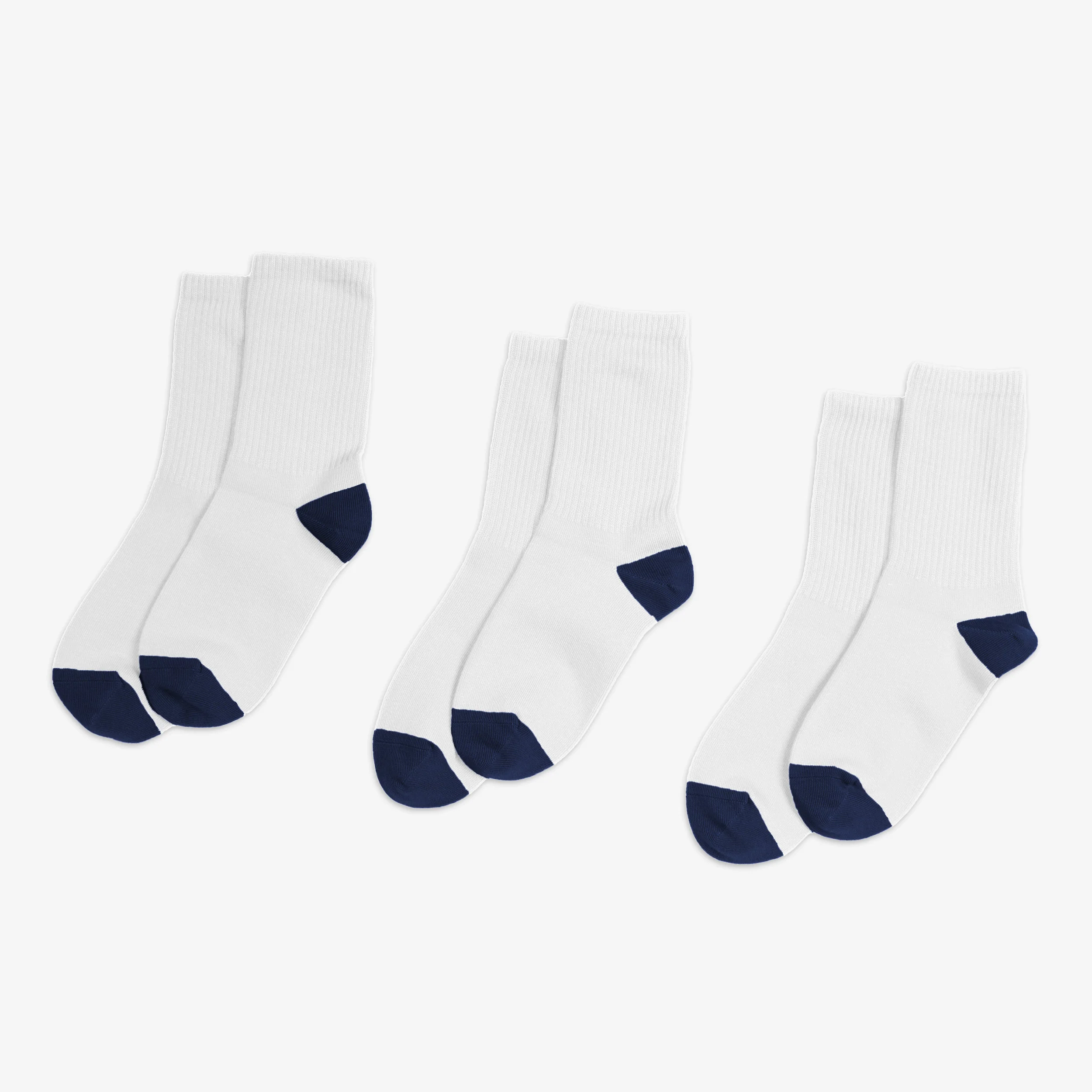 Kids ribbed crew sock 3-pack
