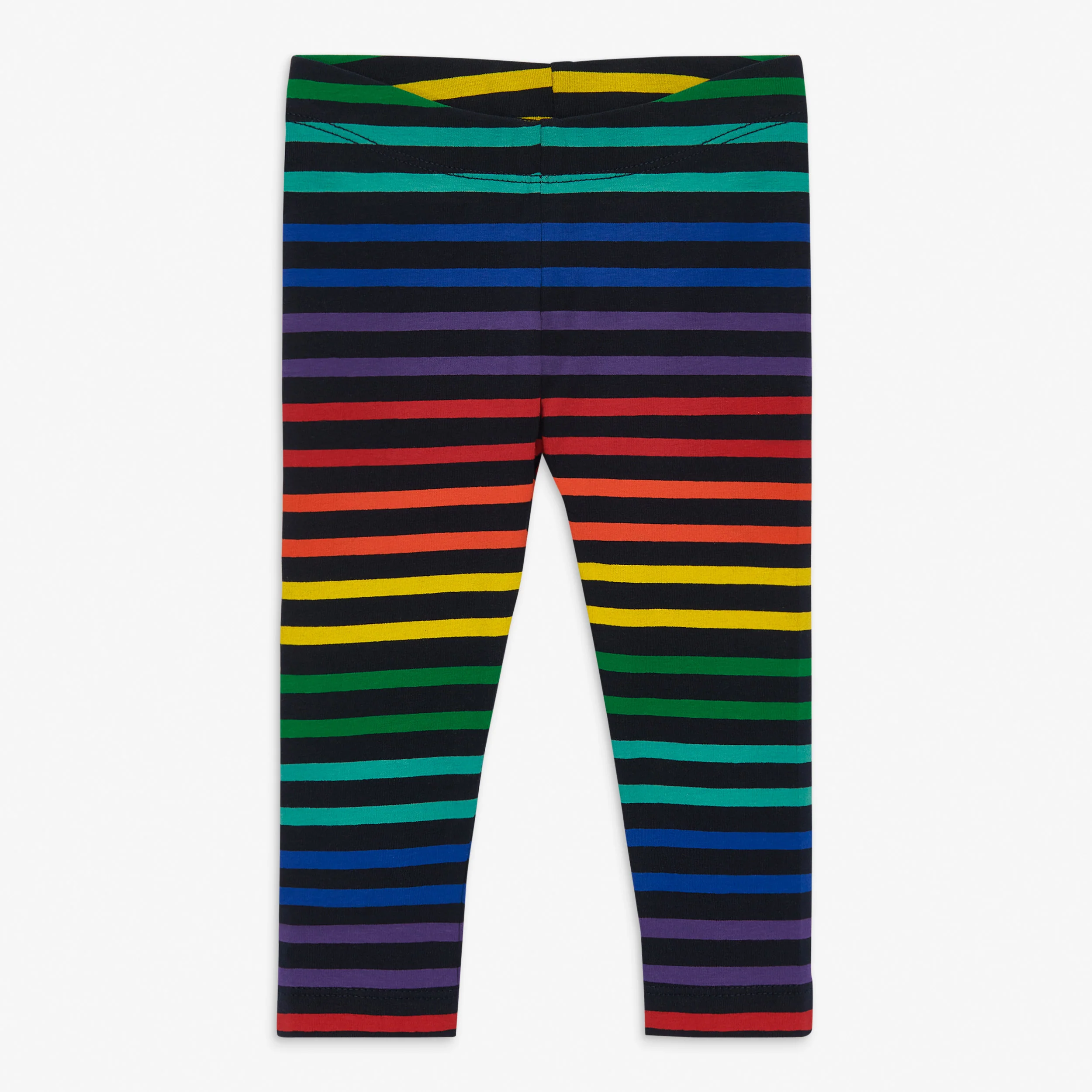 Baby legging in rainbow stripe