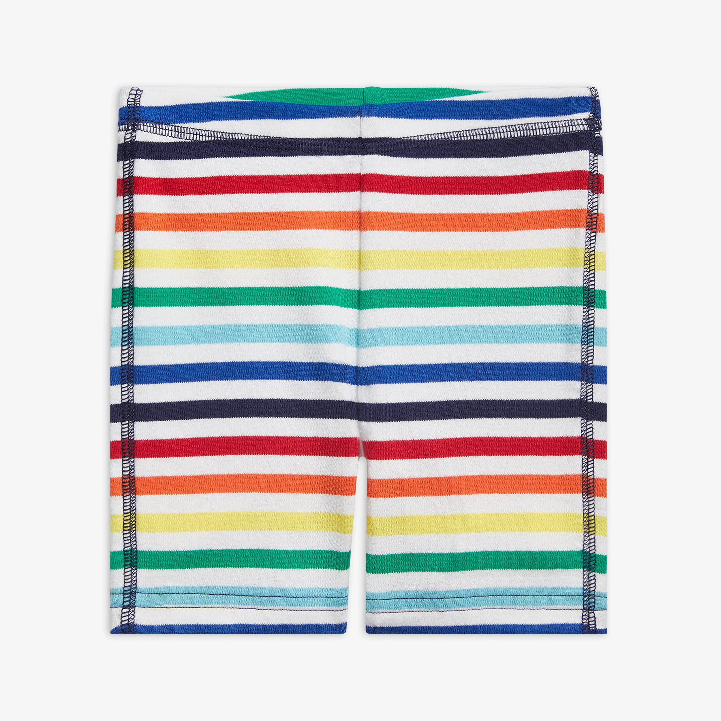 Kids pj short in rainbow stripe