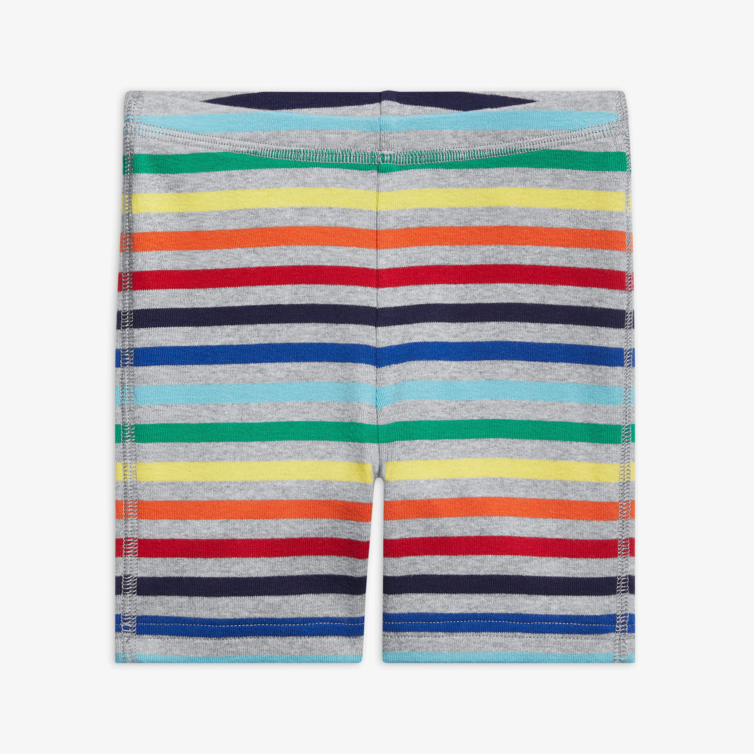 Kids pj short in rainbow stripe